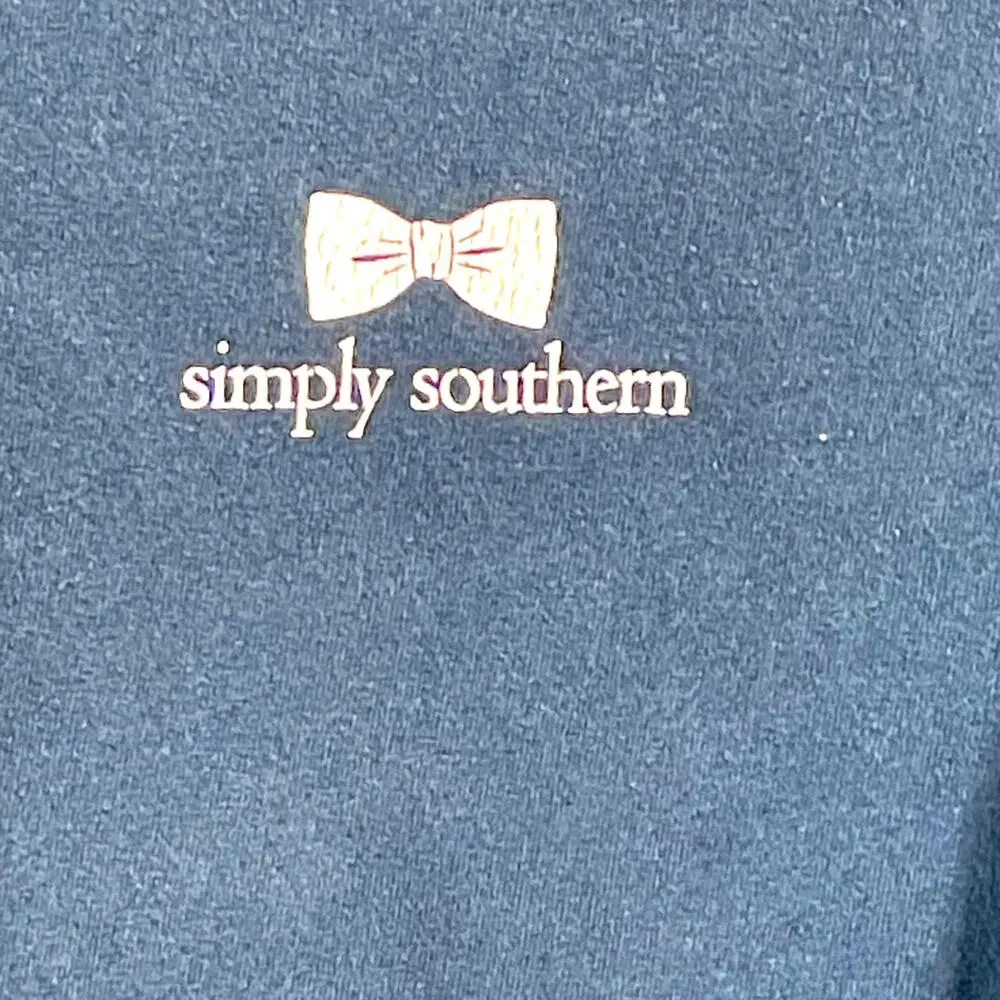 Women's Simply Southern brand long sleeve front and back graphic top Lg regular